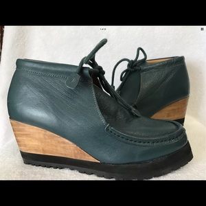 Ecote Teal Blue Green Booties 9